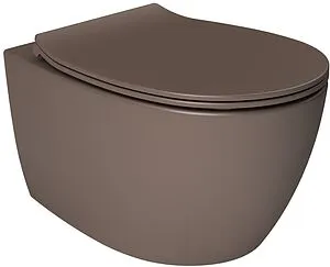 Унитаз подвесной безободковый ISVEA Sentimenti Neo Vortex коричневый 10AR02013-2H Унитаз подвесной безободковый ISVEA Sentimenti Neo Vortex коричневый 10AR02013-2H, 1