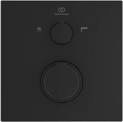 Термостат для 2 потребителей Ideal Standard Ceratherm T100 чёрный матовый A7522XG