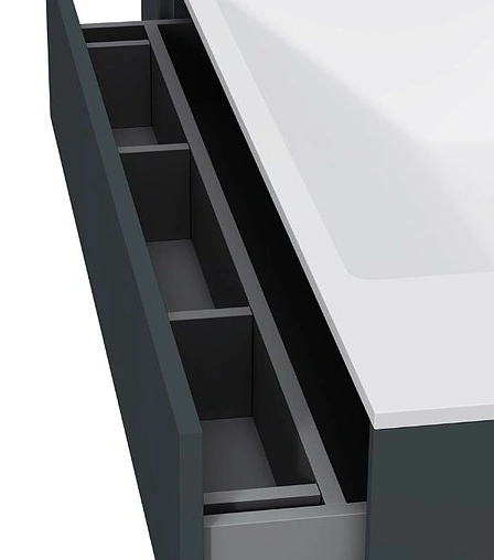 Тумба под умывальник подвесная Am.Pm Inspire 2.0 100 графит M50AFHX1003GM