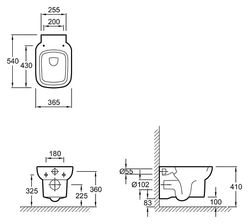 Унитаз подвесной Jacob Delafon Replay белый E4833-00