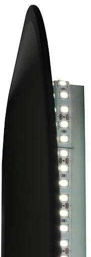 Зеркало с подсветкой Continent Torry Led 90x70 с фоновой подсветкой, бесконтактным сенсором чёрный ЗЛП1941