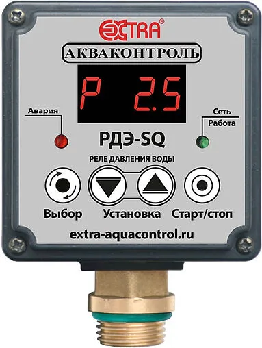 Реле давления воды с выносным датчиком 4-20 мА для насоса типа SQ Extra Акваконтроль РДЭ-SQ-10-2.85 2604150000