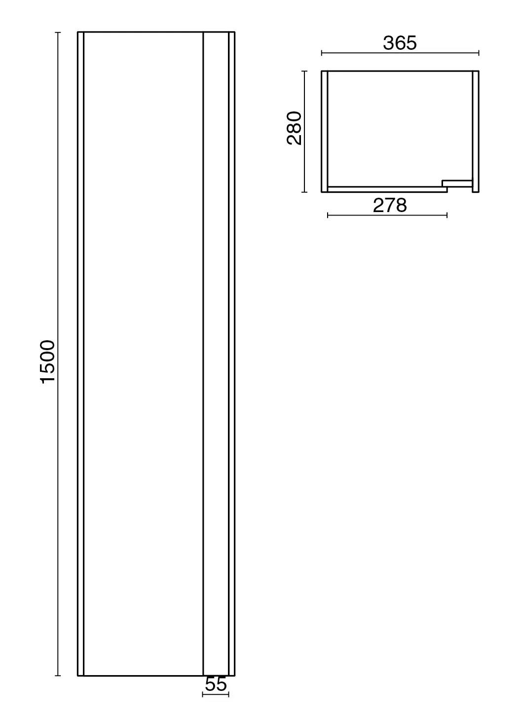 Шкаф-пенал подвесной Kerama Marazzi Buongiorno 36 дуб санома/белый BGN.150.1\ОАК Шкаф-пенал подвесной Kerama Marazzi Buongiorno 36 дуб санома/белый BGN.150.1\ОАК, 2