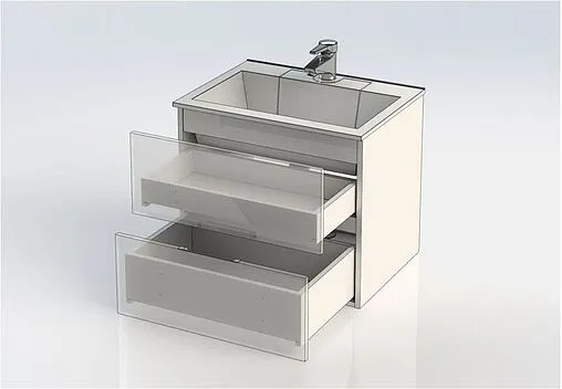 Тумба-умывальник подвесная Aquanet Алвита 60 серый антрацит 00183991+00181907