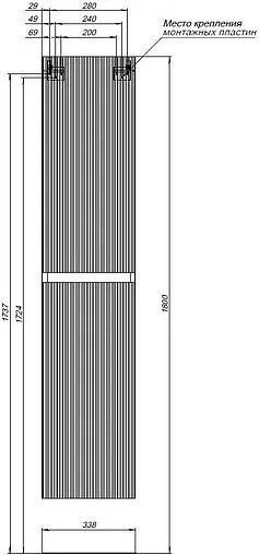Шкаф-пенал подвесной Aquanet Альтера белый 00337158