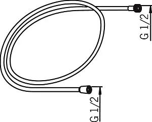 Шланг для душа Oras 175см хром 241017, 2