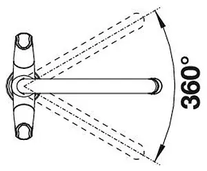 Смеситель для кухни Blanco Amona алюметаллик 520771 Смеситель для кухни Blanco Amona алюметаллик 520771, 3