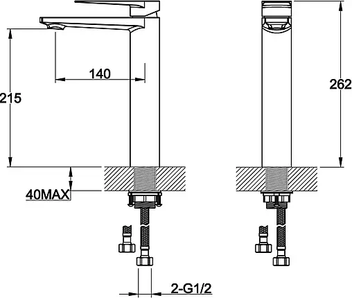 Смеситель для раковины BelBagno Carin хром CAR-LMC-CRM