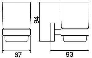 Стакан Timo Selene чёрный матовый 12033/03 Стакан Timo Selene чёрный матовый 12033/03, 2