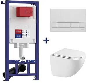 Комплект 5 в 1 Lemark Peneda+ Bit+Glazer White 100801427 с кнопкой Bit 9801005 хром глянцевый Комплект 5 в 1 Lemark Peneda+ Bit+Glazer White 100801427 с кнопкой Bit 9801005 хром глянцевый, 1