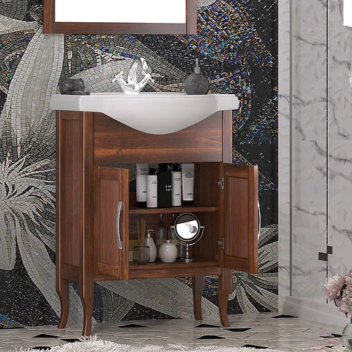 Тумба под умывальник напольная Opadiris Мираж 65 светлый орех 00-00007497