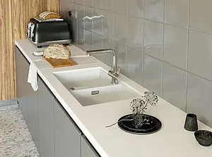 Мойка кухонная Omoikiri Kitagawa 83-2-U-GR leningrad grey 4993810 Мойка кухонная Omoikiri Kitagawa 83-2-U-GR leningrad grey 4993810, 4