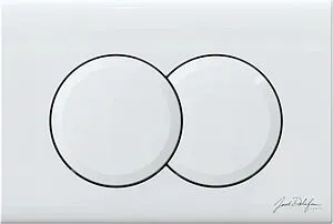 Клавиша смыва для унитаза Jacob Delafon E36496-00 белый глянцевый Клавиша смыва для унитаза Jacob Delafon E36496-00 белый глянцевый, 1