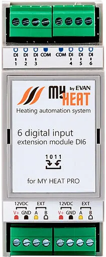 Дискретный блок расширения MyHeat DI6 6298