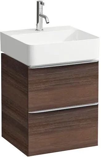 Тумба-умывальник подвесная Laufen Space 45 тёмный вяз 4.1010.2.160.103.1+8.1528.1.000.104.1