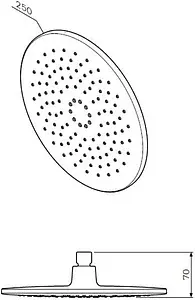 Лейка верхнего душа Am.Pm Like хром F0580000, 2