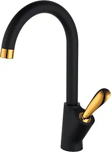 Смеситель для кухни D&K Venice Baciano чёрный/золото DA1032459 Смеситель для кухни D&K Venice Baciano чёрный/золото DA1032459, 1