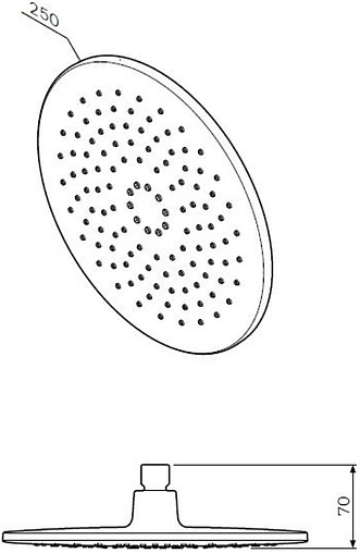 Лейка верхнего душа Am.Pm Like хром F0580000