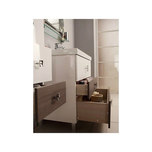 Тумба под умывальник напольная Aquaton Стамбул 65 M белый/лиственница 1A145801ST580