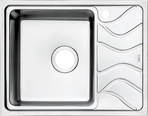 Мойка кухонная IDDIS Reeva 65 L хром REE61SLi77K, 1