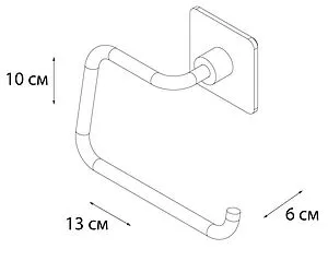 Держатель для запасных рулонов Fixsen Square хром FX-93110B Держатель для запасных рулонов Fixsen Square хром FX-93110B, 2