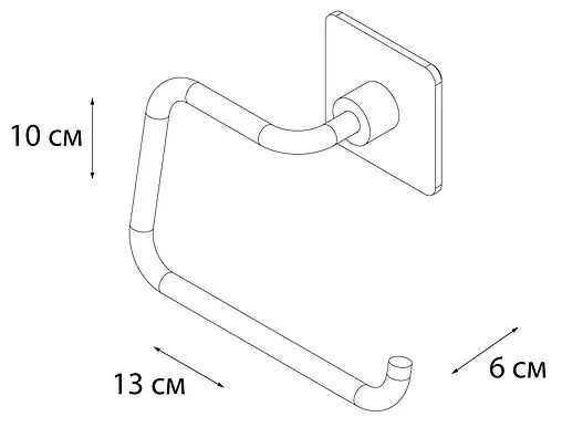 Держатель для запасных рулонов Fixsen Square хром FX-93110B Держатель для запасных рулонов Fixsen Square хром FX-93110B