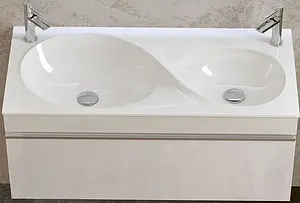 Тумба-умывальник подвесная Raval Hotte 100 белый Hott.01.100/P/W+Ott.08.100/W, 1