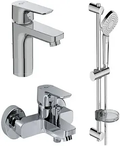 Комплект для ванны 3 в 1 Ideal Standard Ceraplan III хром BD005AA Комплект для ванны 3 в 1 Ideal Standard Ceraplan III хром BD005AA, 1