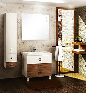 Тумба-умывальник напольная Aquaton Стамбул 85 M белый/эбони тёмный 1A1459K0ST560 Тумба-умывальник напольная Aquaton Стамбул 85 M белый/эбони тёмный 1A1459K0ST560, 4