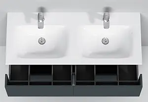 Тумба-умывальник подвесная Am.Pm Spirit 2.0 120 графит M70AFHD1202GM+M70AWCD1202WG Тумба-умывальник подвесная Am.Pm Spirit 2.0 120 графит M70AFHD1202GM+M70AWCD1202WG, 4