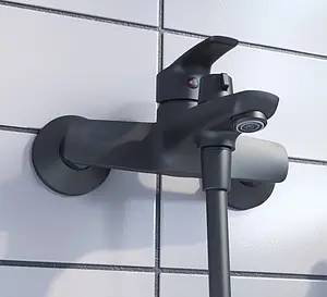 Смеситель для ванны IDDIS Ray чёрный матовый RAYBL02i02, 4