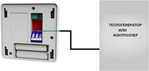 Проводной комнатный двухпозиционный регулятор котла Stout ST-294v1 черный STE-0101-029412