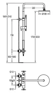 Душевая система с термостатом для душа Cezares Siesta хром SIESTA-CD-TA-01 Душевая система с термостатом для душа Cezares Siesta хром SIESTA-CD-TA-01, 2