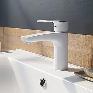 Смеситель для раковины IDDIS Ray белый матовый RAYWT00i01 Смеситель для раковины IDDIS Ray белый матовый RAYWT00i01, 3