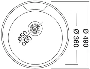 Мойка кухонная Vladiks нержавеющая сталь L-449 Мойка кухонная Vladiks нержавеющая сталь L-449, 2