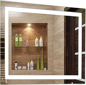 Зеркало с подсветкой Continent Rimini Led 90x70 белый ЗЛП1222, 1