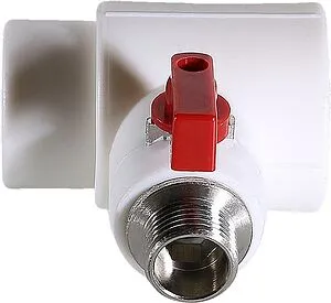 Тройник коллекторный полипропиленовый запорный красный 40 мм х ½&quot;к Valtec VTp.781.0.04004, 5