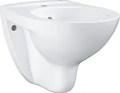 Биде подвесное Grohe Bau Ceramic белый 39433000 Биде подвесное Grohe Bau Ceramic белый 39433000