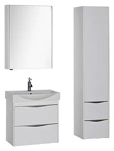 Шкаф-зеркало Aquanet Франка 65 R белый 00183043, 4