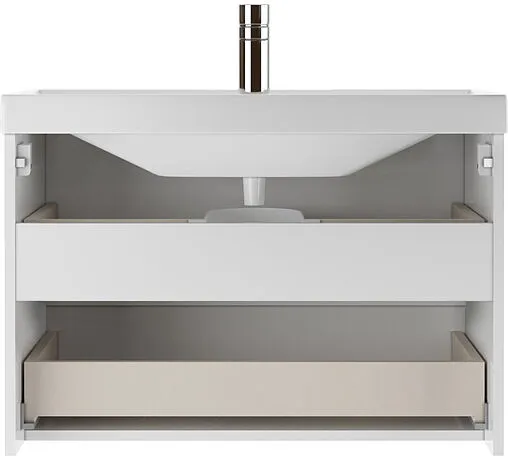 Тумба под умывальник подвесной Домино Malta 80 белый DM4501T