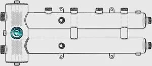 Распределительный коллектор 3 контура с гидрострелкой 1¼"н x 1"н Север-R-М2+1 1945059 Распределительный коллектор 3 контура с гидрострелкой 1¼"н x 1"н Север-R-М2+1 1945059, 5