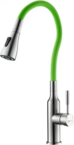 Смеситель для кухни Lemark Expert хром/зелёный LM5082S-Green