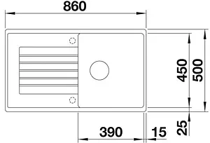 Мойка кухонная Blanco Zia 5 S 86 антрацит 520511, 2
