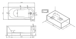 Каркас для ванны Am.Pm X-Joy 150х70 W88A-150-070W-R Каркас для ванны Am.Pm X-Joy 150х70 W88A-150-070W-R, 2