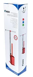 Ёршик для унитаза Fixsen Rainbow красный/хром FX-32-06 Ёршик для унитаза Fixsen Rainbow красный/хром FX-32-06, 2