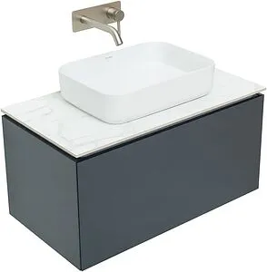 Тумба-умывальник подвесная Allen Brau Infinity 85 антрацит 1.21002.AM+, 4