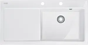 Мойка кухонная Franke Mythos MTK 611-100 R белый 124.0335.707 Мойка кухонная Franke Mythos MTK 611-100 R белый 124.0335.707, 1