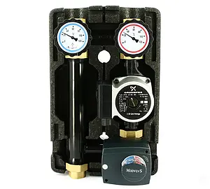 Насосный модуль с 3-х ходовым смесительным клапаном и сервоприводом 1"в х 1"в Uni-Fitt 493G2500 с насосом Grundfos UPSO 25-65 180 Насосный модуль с 3-х ходовым смесительным клапаном и сервоприводом 1"в х 1"в Uni-Fitt 493G2500 с насосом Grundfos UPSO 25-65 180, 1