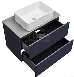 Тумба-умывальник подвесная Roca Luna 80 синий ZRU9307767+ Тумба-умывальник подвесная Roca Luna 80 синий ZRU9307767+, 4