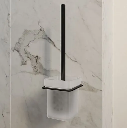 Ёршик для унитаза IDDIS Slide чёрный матовый SLIBSG0i47